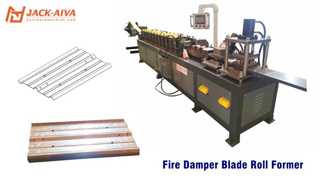 HVAC VCD Damper Frame & Aerofoil Blade Roll Forming Machine | Γραμμή Παραγωγής Fire Damper